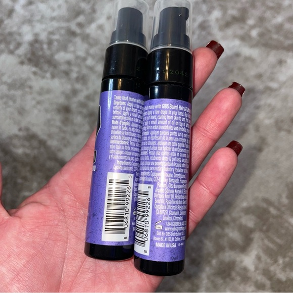 Gibs Alpha Male Oil Beard Hair and Oil Tattoo lot of 2 NEW - Picture 2 of 4